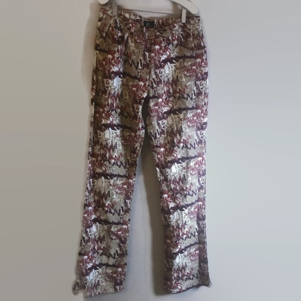 Karl Kani Jeans Women's Vintage 80/90 S Multicolor Straight Jeans Mid Rise Sz 14